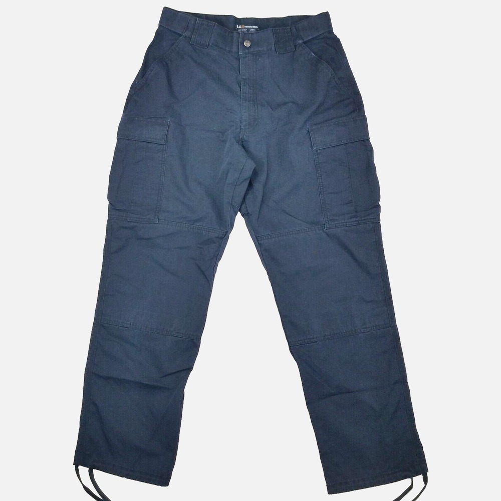 5.11 Tactical Ripstop Work Pants Men's Size L 32 x 31 Blue Cargo Pockets 74003